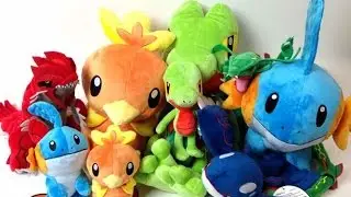 Pokemon Center Lifesize Mudkip Torchic Treecko Plush Legendary Rayquaza Groudon & MORE