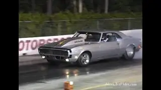 Drag Racing Heads Up  (Time) And (No Time) Track Side Raw Action