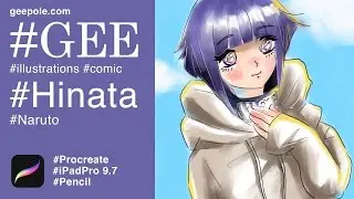 Manga | Hinata, Naturo, Apple iPad Pro 9.7, Pencil, Comic Drawing Demo