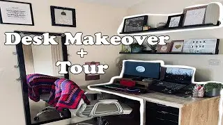 Gaming Desk Setup Makeover + Desk Tour | Ikea Black Desk Aesthetic
