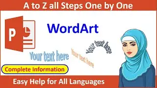 What is WordArt & How to Insert & Change Ms PowerPoint 2013 Short Course for Beginners Lesson Wise