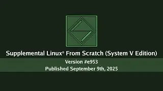 Supplemental Linux® From Scratch Announcement