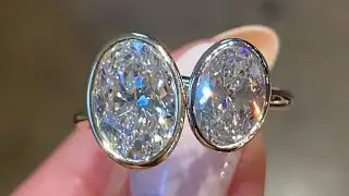 Bezel Set Solitaire Oval Diamond Engagement Rings: Katie