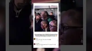 SnoopDogg was vibbing along at the Monica & Brandy&rsquo;s concert in LA 🔥#rap #hiphop #snoopdogg #short