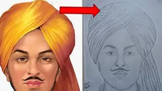 Bhagat Singh drawing seding part 2 #bhagatsingh #seding #part2 #prokel drawing 
