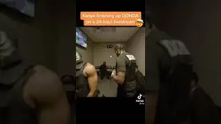 Kanye finishing up DONDA on a 24 hour livestream