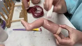Reborn Make-Over: Part 10, Adding a Warm Red Wash.
