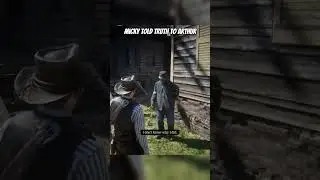 Micky told truth to Arthur Morgan before pass #rdr2 #reddeadredemption #arthurmorgan #shorts #gaming