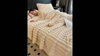 ✨ 😊 Check out this Soft & Cozy Luxurious Faux Rabbit Fur Throw Blanket&mdash;perfect for y...