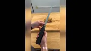 Ultrasonic kitchen knife 369Sonic with a long blade