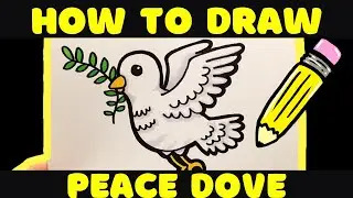 HOW TO DRAW - Peace Dove (Easy!)