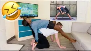 COUPLES YOGA CHALLENGE ** Funny AF**