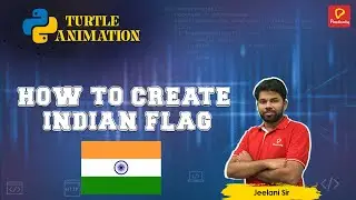 How to create Indian Flag using Python Turtle Programming | Python | Practically