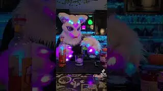 Aurora Drinks ep 1 oops #bloopers #fireball #furry #fail #fursuit #ledfursuit