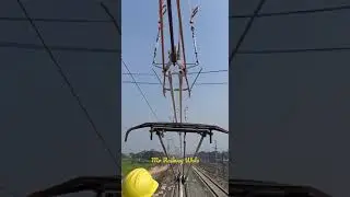 High Rise Pantograph OHE Neutral Section #wap5  #shorts