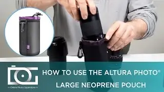 Large Camera Lens Pouch for CANON, NIKON, SIGMA, TAMRON, SONY & Other Cameras Lenses | Altura Photo&reg;