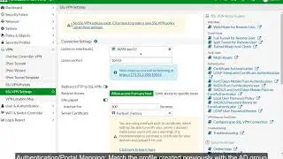 Fortigate - How to configure remote access (SSL connection) with for Directory users - Eve-NG lab