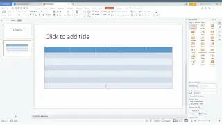 how to delete table row in wps presentation