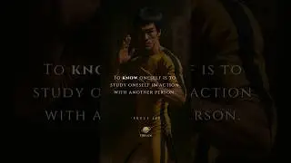 Know Yourself Through Action | Bruce Lee Quote #Wisdom #SelfDiscovery #FjReads