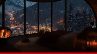 ASMR Snow & Fire | Relaxing Winter Night | Deep Focus Study Work Ambience