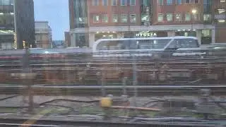 A D Stock Rail Adhesion Train sits in the Reversing Siding outside Harrow-On-The-Hill Station.
