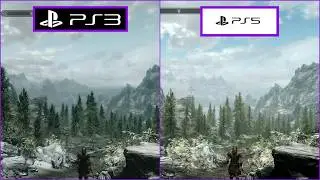 SKYRIM  PS3 VS PS5  GRAPHICS COMPARISON / COMPARATIVA GR&Aacute;FICA