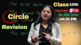 Class 10th Circles 🔥🔥 | Class 10th Maths | Full Chapter Revision | Komal Sharma | 2025-26 | Part-3