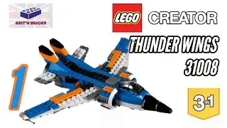 How to Build Lego Creator 3 in 1 Thunder Wings set #31008