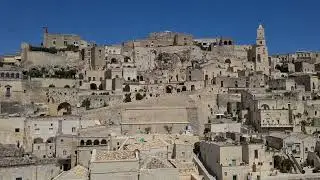 Panoramic View of Sassi di Matera | Church of Saint Mary of Idris - Matera, Italy - July 2022