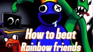 How to beat rainbow friends 🌈#roblox #rainbowfriends 