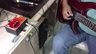 Camara de Eco para Mic e Guitarra C/ Bateria 9V e Fonte Externa