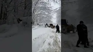 Caravan rescue operation in the snow #kocaeli