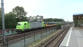 Amsterdam Netherlands: (NS) E186 xxx Electric Locomotive On ICR (InterCity Rijtuig) Train