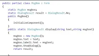 Create your own MessageBox and customize it