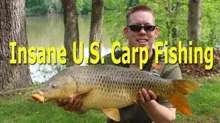 Insane US Carp Fishing While Falling Down Cliff