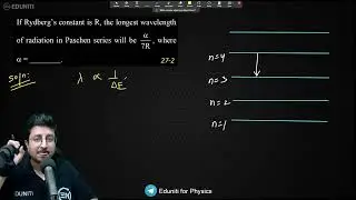 If Rydberg&rsquo;s constant is R, the longest wavelength of radiation in Paschen series will be &alpha;/7R ,  wh