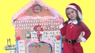 Giant Ginger Bread House From Cardboard With Full Of Candies| Peanut's World