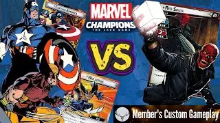 Captain America & Wolverine vs Red Skull (Expert) Marvel Champions 2 Handed Playthrough