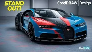 Make Your Bugatti Stand Out &ndash; Custom Graphics in CorelDRAW | Car Wrap Design