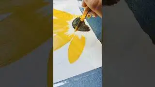sunflower painting 🌻🎨🖌️✨#ytshorts #shortvideo #fyp #flowerpainting #sunflower #trending #viral