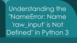 Understanding the 
