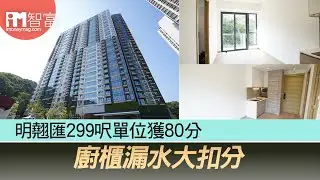 【iM驗樓】明翹匯299呎單位獲80分 廚櫃漏水大扣分