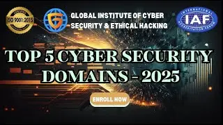 Top 5 Cyber Security Domains - 2025 #gicseh #cybersecurity #cybersecuritycourses