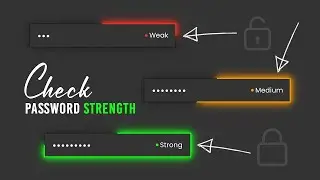 Password Strength Checker in Javascript