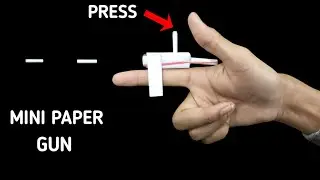 DIY MINI PAPER GUN | HOW TO MAKE A PAPER FINGER GUN ||