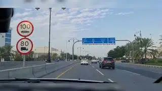 driving from Seeb to Ruwi 4k view#Muscat ,Oman#driving in Oman