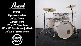 Pearl Export finished in 'Slipstream White' Kit Demo