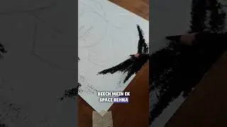 ✅ How to do Dark Background?? #shorts #drawingtutorial #charcoaldrawing
