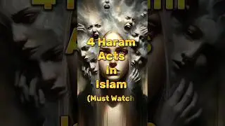 4 Haram Acts in islam #shorts #shortsvideo #islamicvideo #ytshorts #shortsfeed #islam #shortsviral