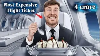 World's Most Expensive Flight Ticket 🫣  #mrbeast #mrbeastshorts #youtubevideo #youtube 
